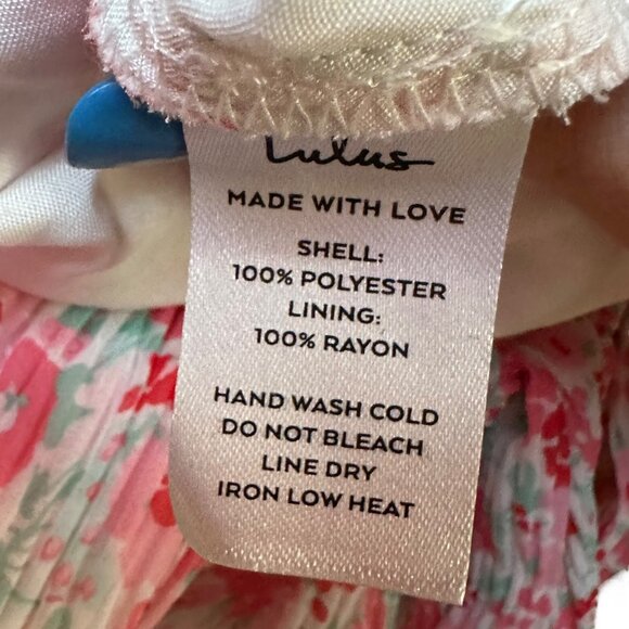 NWT‎ Lulus Floral Puff Sleeve Wrap Crop Top With Back Tie Detail Summer Spring M - Picture 9 of 10